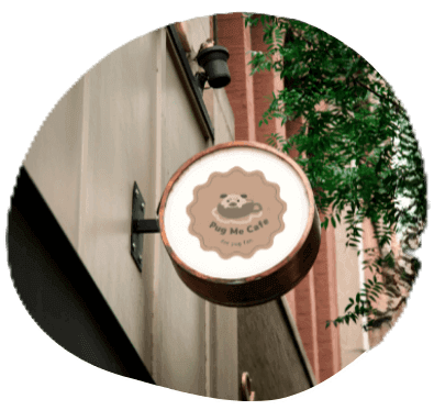 カフェの外看板