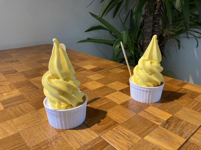 カボチャソフトクリームの画像