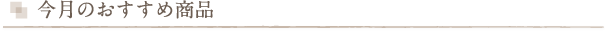 おすすめ商品