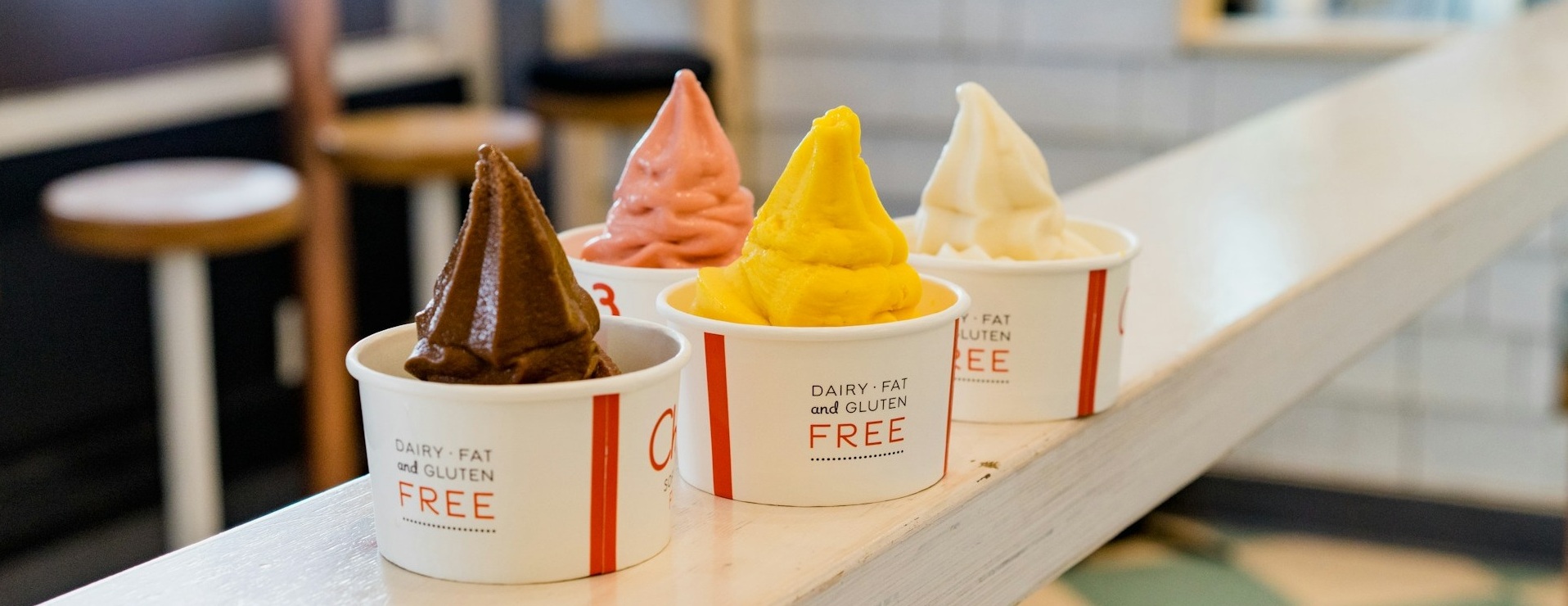 ジェラートが並んだ画像