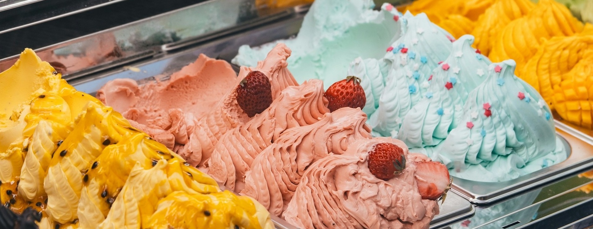 アイスのショーケースの写真